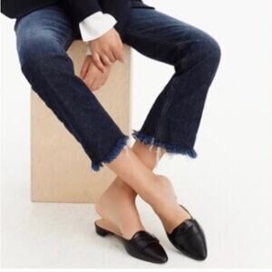 NWT J Crew Billie Demi Boot Crop Jean with Frayed Hem Style H2652 Size 32